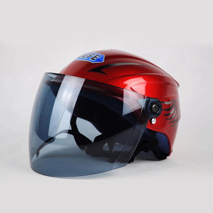 half face dual visor helmet