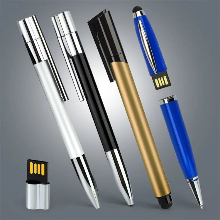 Металлическая сенсорная ручка с логотипом, usb-накопитель 4 ГБ, 8 ГБ, 16 ГБ