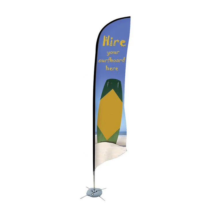 AUTO REPAIR Windless Full Curve Top Advertising Feather Swooper Flag 