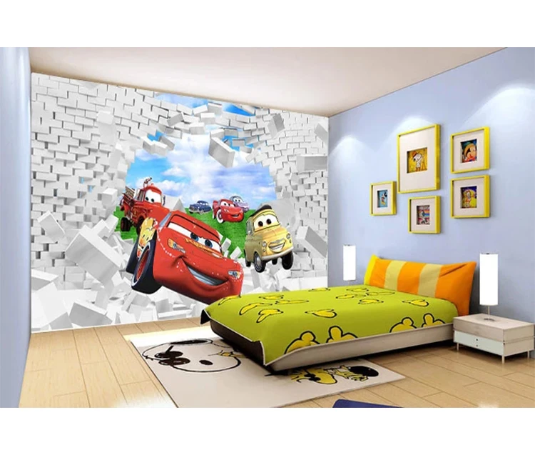 Removable Wall Stickers Kids Children Room Decoration Wallpaper Cartoon Car Stic 