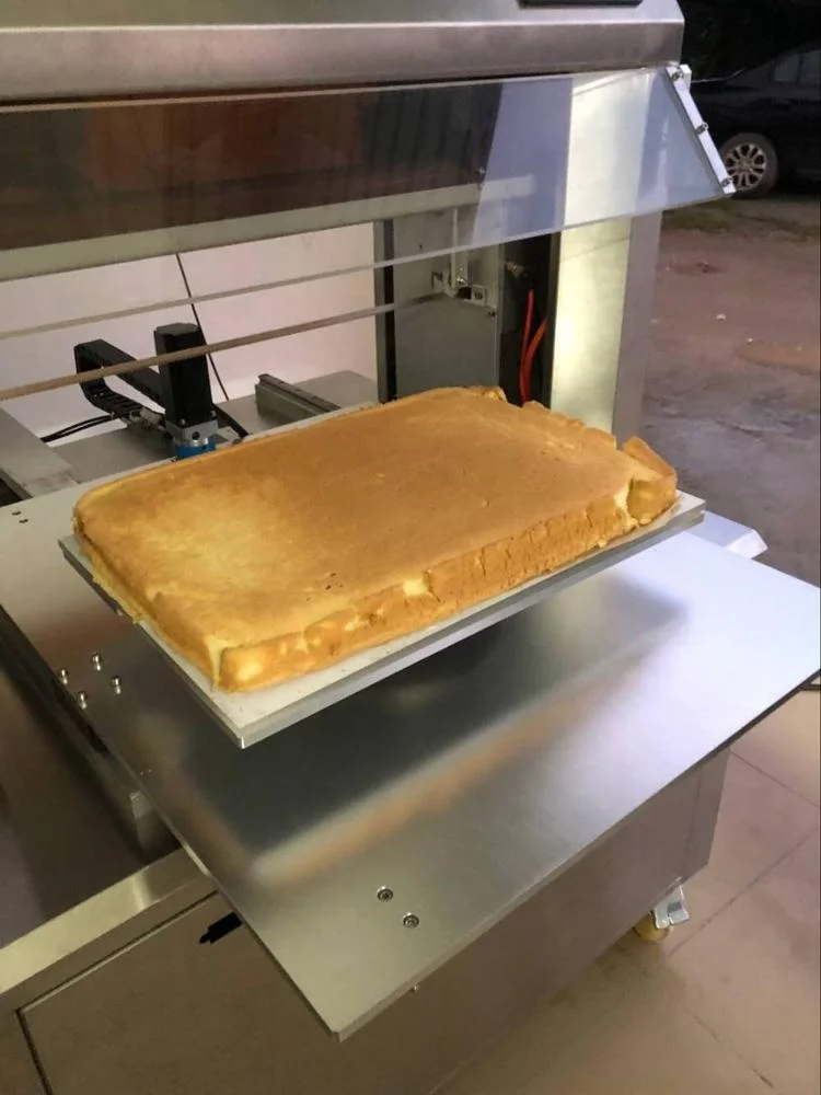 Automatic Cake Cutter cutting Machine High Efficiency Sponge Cake Slicer price