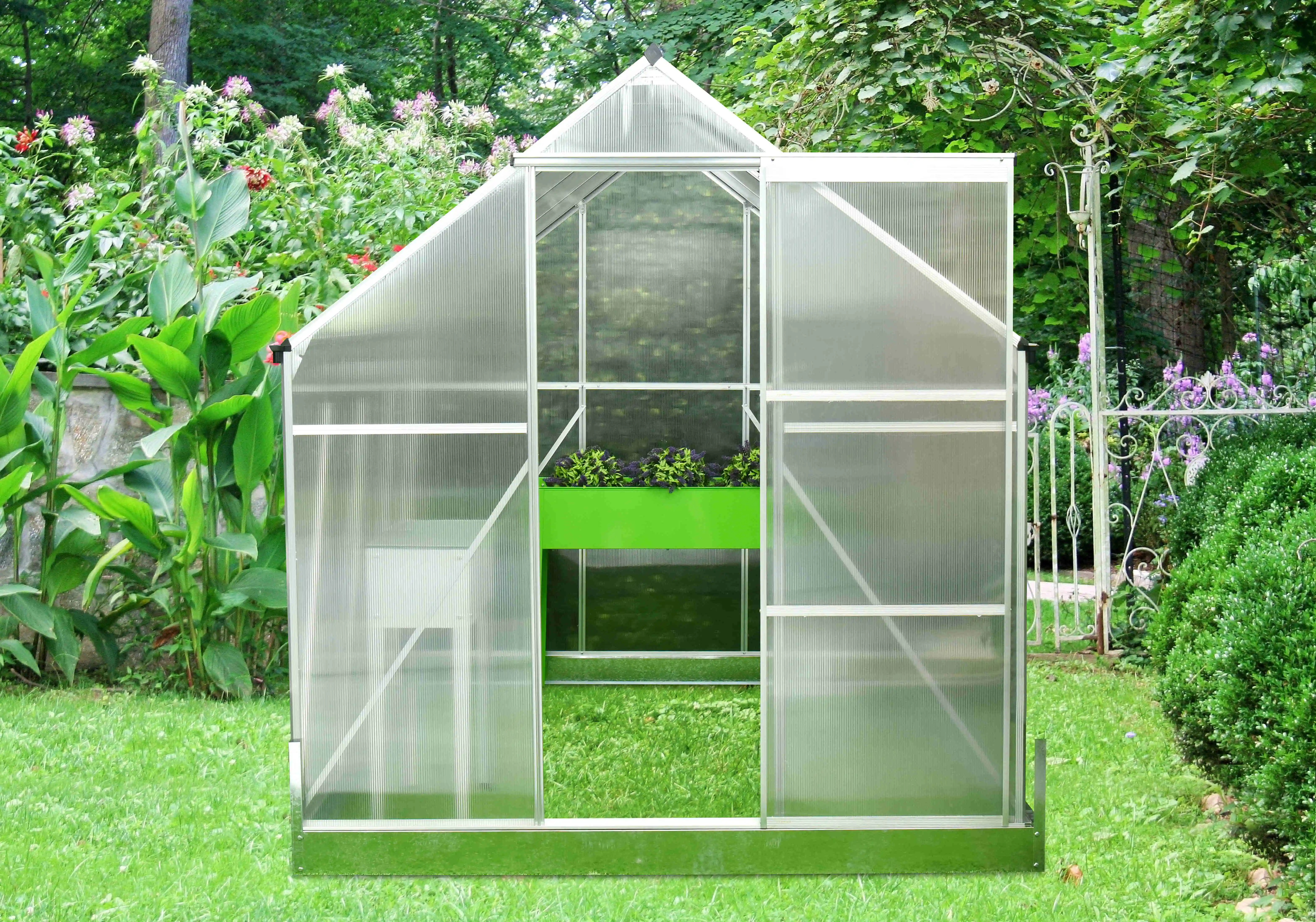 DIY Easy Assemble Aluminium and Polycarbonate Greenhouse Garden House