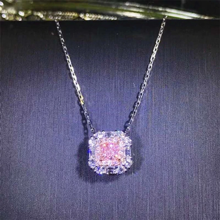 Hej Rædsel Odysseus Natural Stone Diamond Necklace Fashion Jewelry Trend For Wholesale Luxury  18k Gold Natural Pink Diamond Necklace - Buy Luxury Jewelry,Natural  Stone,Jewelry Trend For Wholesale Product on Alibaba.com