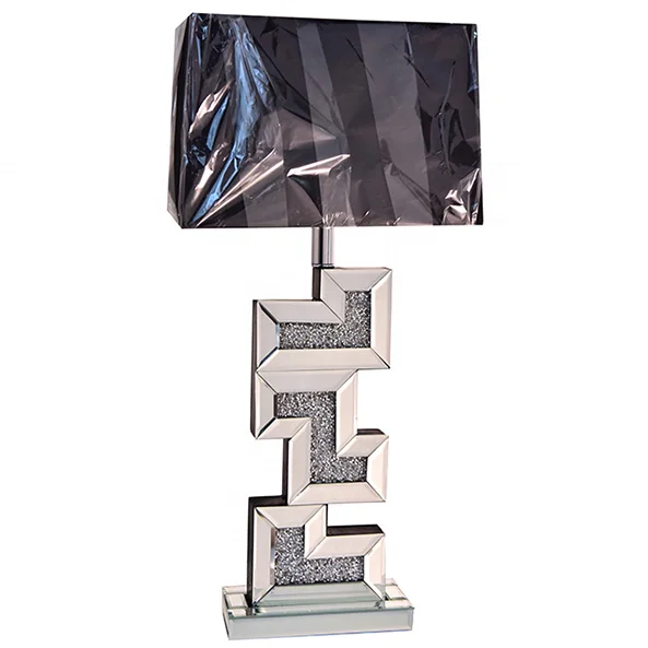 
 С блестящими стразами; Раздавить с украшением в виде кристаллов плавающий площадь 18 дюймов серебряной угловой оттенок зеркальный торшер  