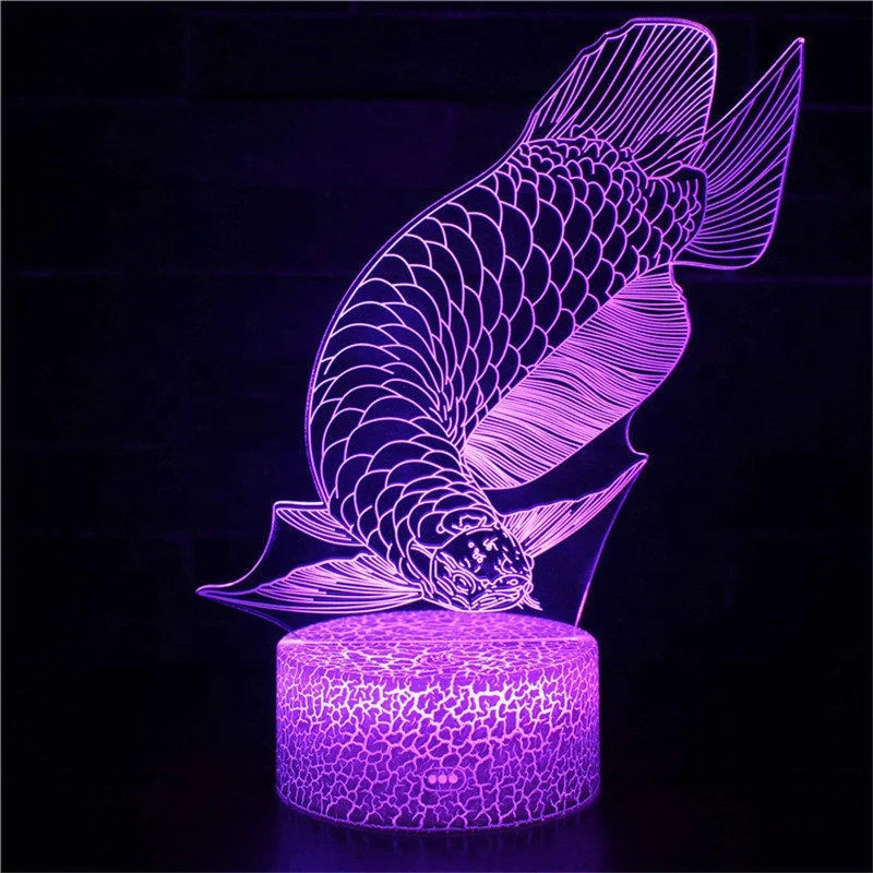 3d fish lamp