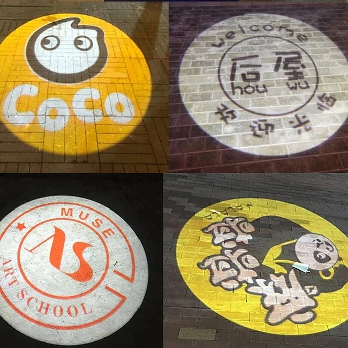 High Clear Image Commercial Grade Ad 25W LED Gobo Projector Lamp LOGO Projection Light for Cafe Advertising