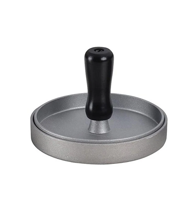 New Arrival 5 Inch Hamburger Meat Burger Press Custom Round Cast Iron
