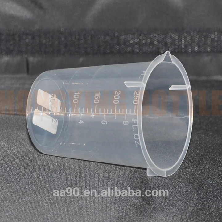 100% NEW PP MEASURING CUP 250ML for LAB TOOLS CAN CUSTOMIZE the MOLD ACCORDING to DRAWINGS and SAMPLES
