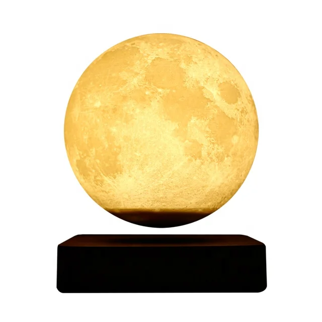 New Modern  Bedroom Smart Read Night Moon Magnetic floating table lamp