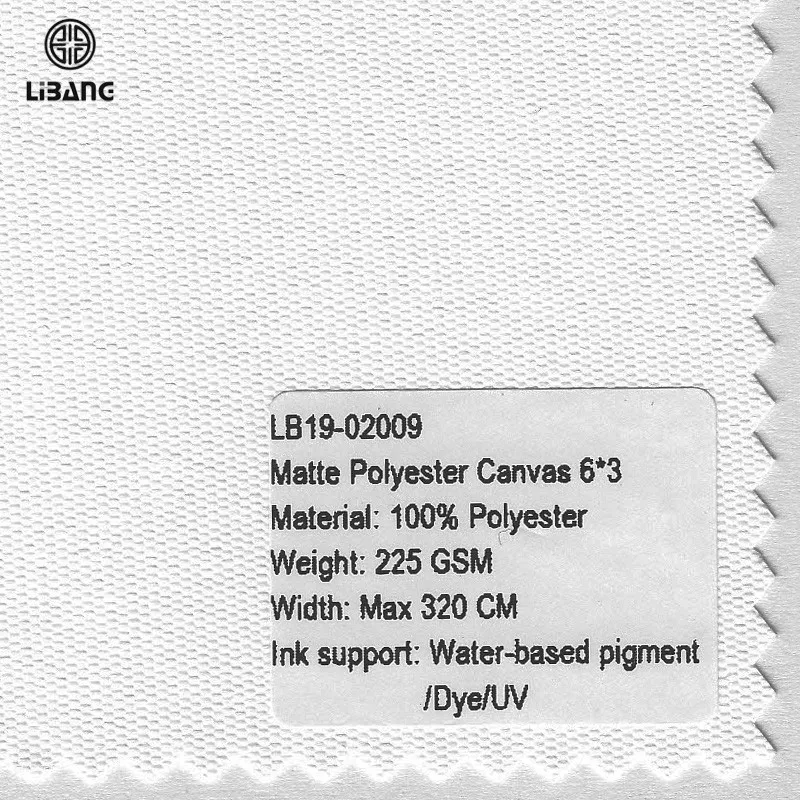 Factory Supply 100 Polyester Fabric Artistic Giclee Print Sublimation Canvas Roll