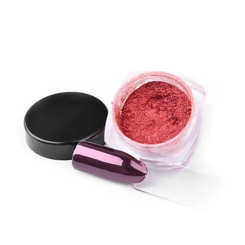 Пигмент для ногтей розовое золото зеркало порошок