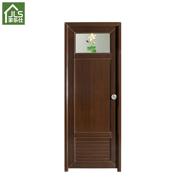 Factory PVC Flush Interior Solid Wooden Door Hot Sale High Quality Bathroom Plastic Pvc Doors
