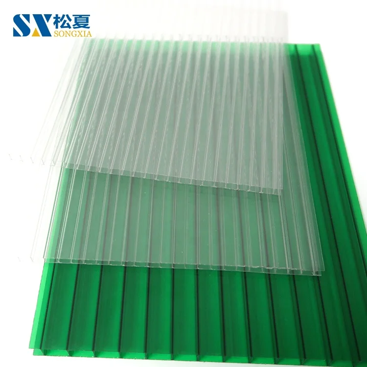 Поликарбонатная прозрачная крыша с двойной стенкой стандартные