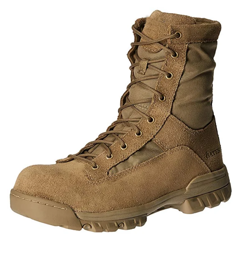 Dark brown tactical boots Clearance