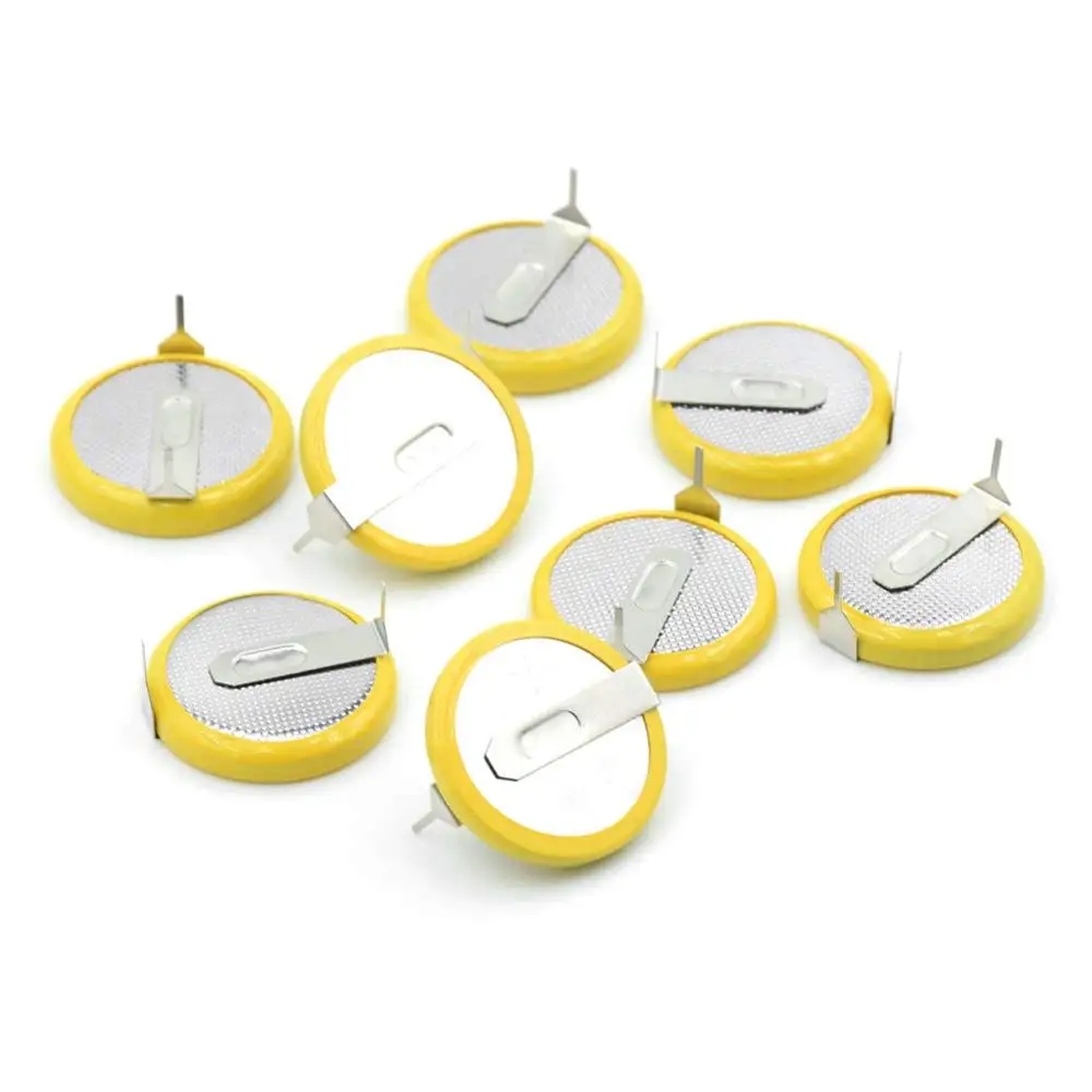 3v Lithium Button Coin Cell Battery CMOS CR1632 Battery with Solder Tabs DIP Pins or SMT