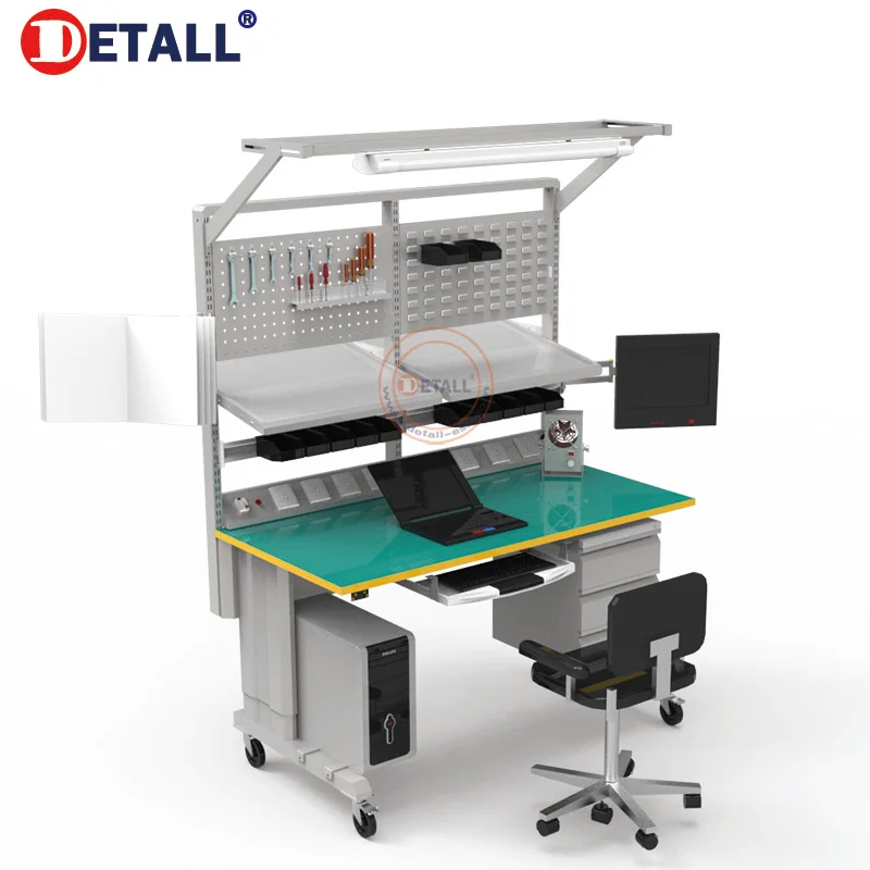 test Electronics Work Dental Lab Bench ESD Adjustable Lab Workstation Laboratory Table Furniture