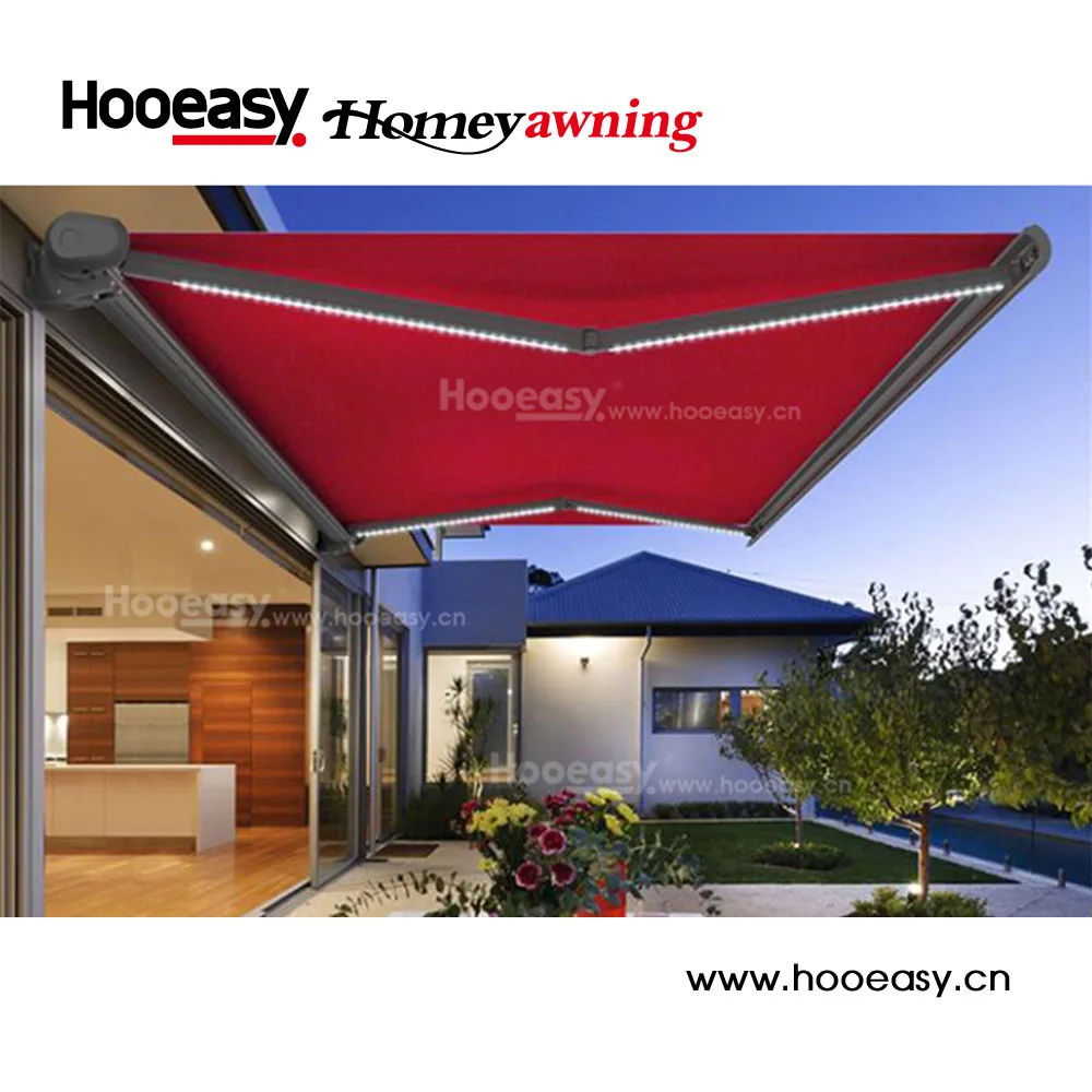 Front Door Metal Shop Motor Double Side Retractable Metal Awning Residential Buy Double Side Retractable Awning