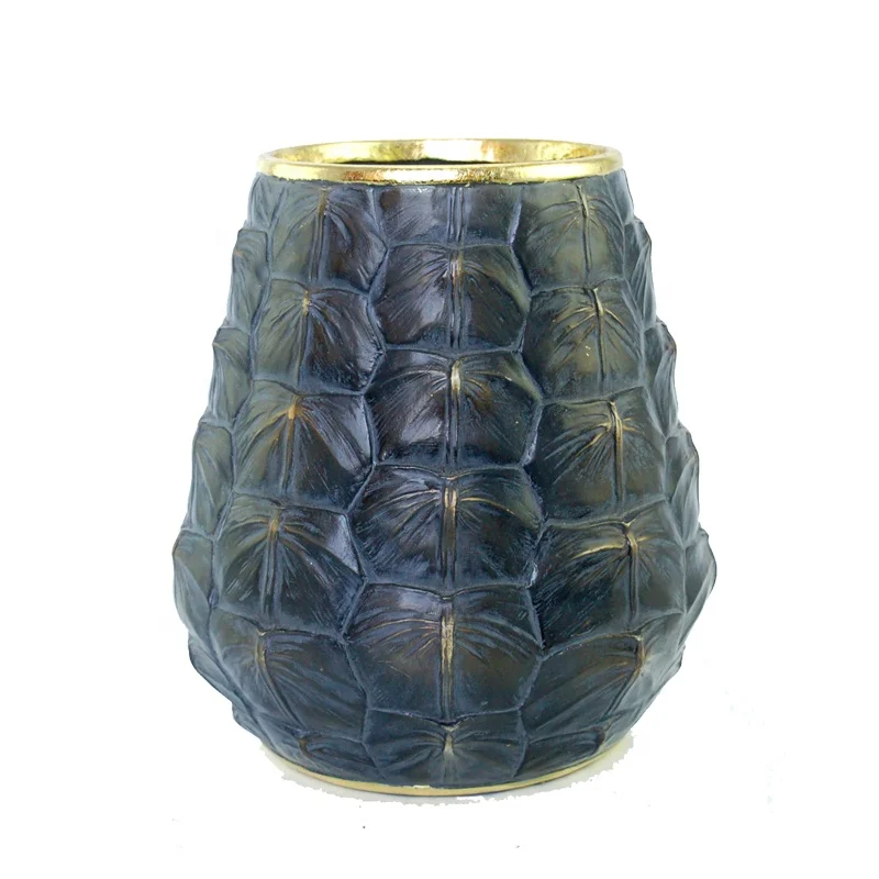 Turtle Shell Texture Resin Flower Vase Home decor