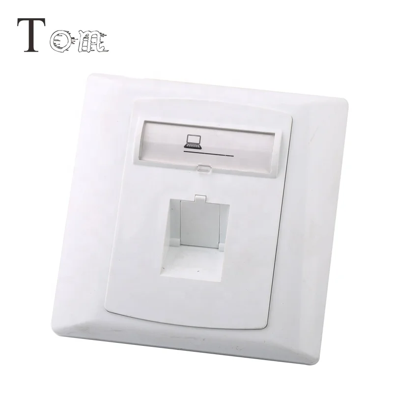 
 TOM-MB-17-01 86x86 мм уход за кожей лица palte 1 порт с одним портом, передняя панель rj11 rj45 1 порт модульный коннектор keystone jack сети Лицевая панель  TOM-MB-17-01 86x86 мм уход за кожей лица palte 1 порт с одним портом, передняя панель rj11 rj45