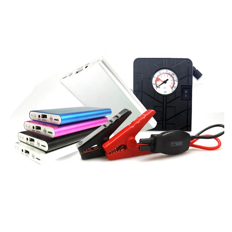 4 в 1 Карманный стартер Power Bank пиковый ток 6600 мАч