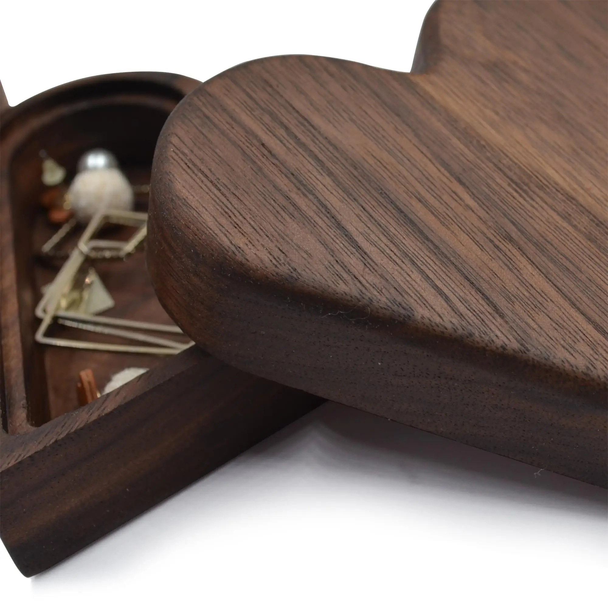 wooden heart ring box