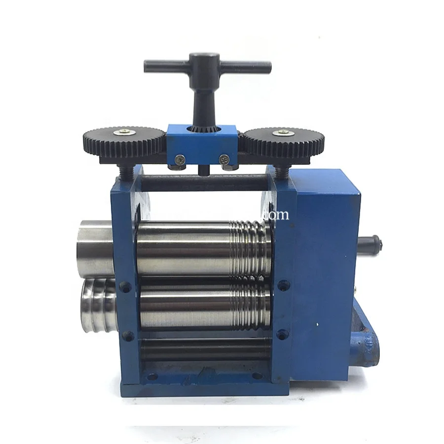 75mm Blue Manual Combination Rolling Mill Machine Jewelry Roller Mill Tool