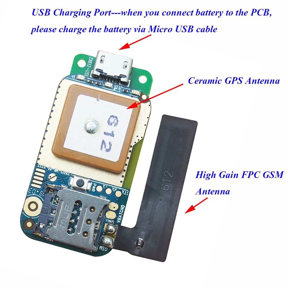 GSM+GPS+AGPS Smart Tracking ZX612 - High Accuracy GPS Chip