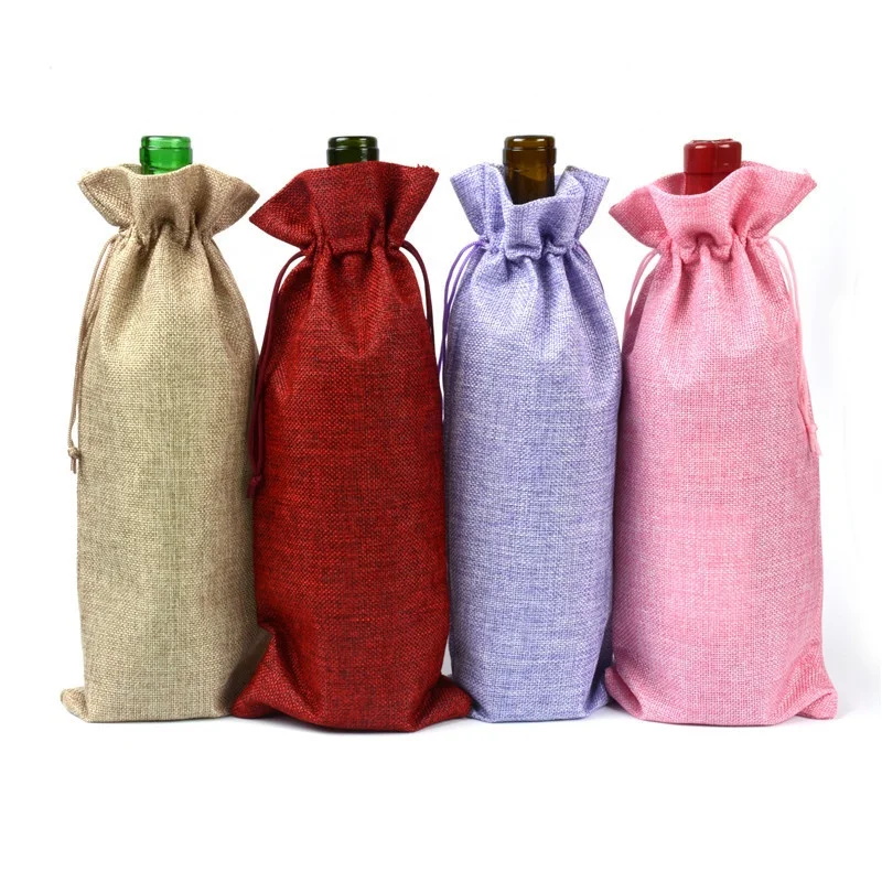 jute wine bolsas wholesale