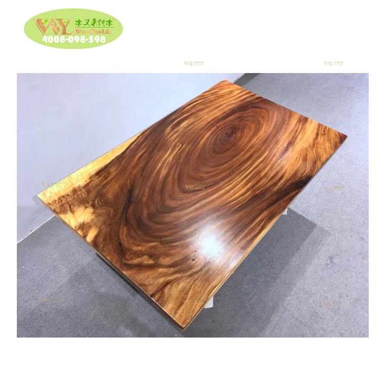
Hot selling suar wood walnut slab table /Factory price solid wood live edge slab table 