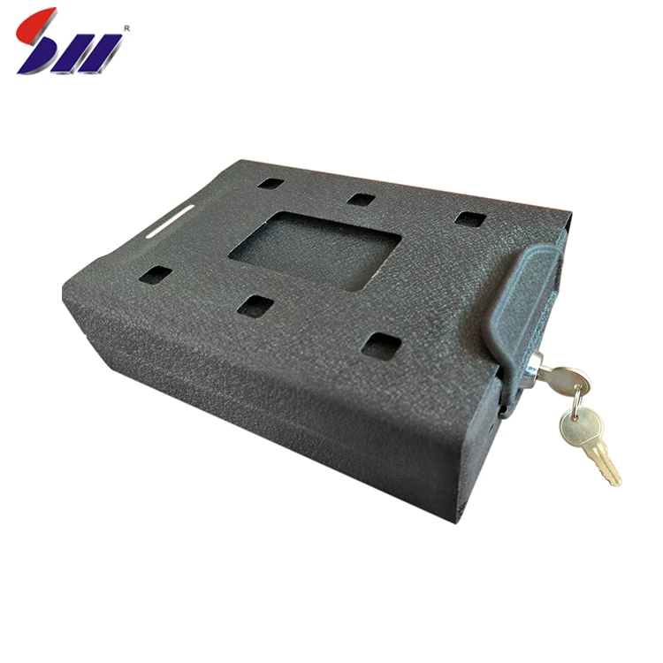 Оптовая Продажа Портативный сверхмощный сталь smart key lock короткие ключи пистолет Сейф