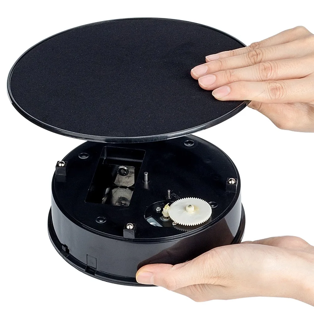 20cm Round Electric Turntable 360° Photography Rotating Display Stand 