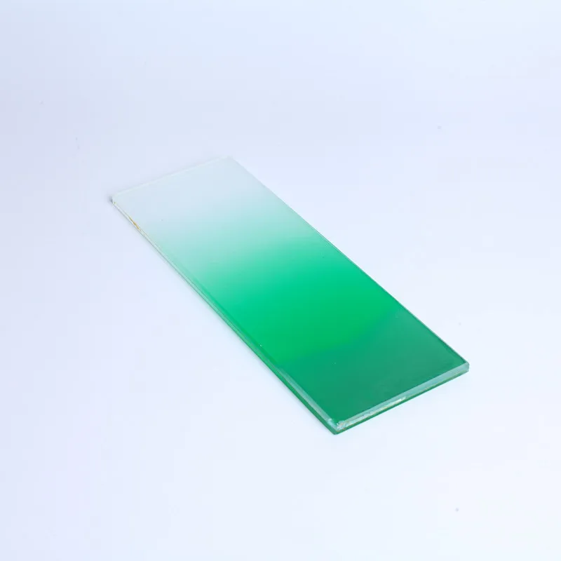 Color Gradient Frosted Glass for Decoration