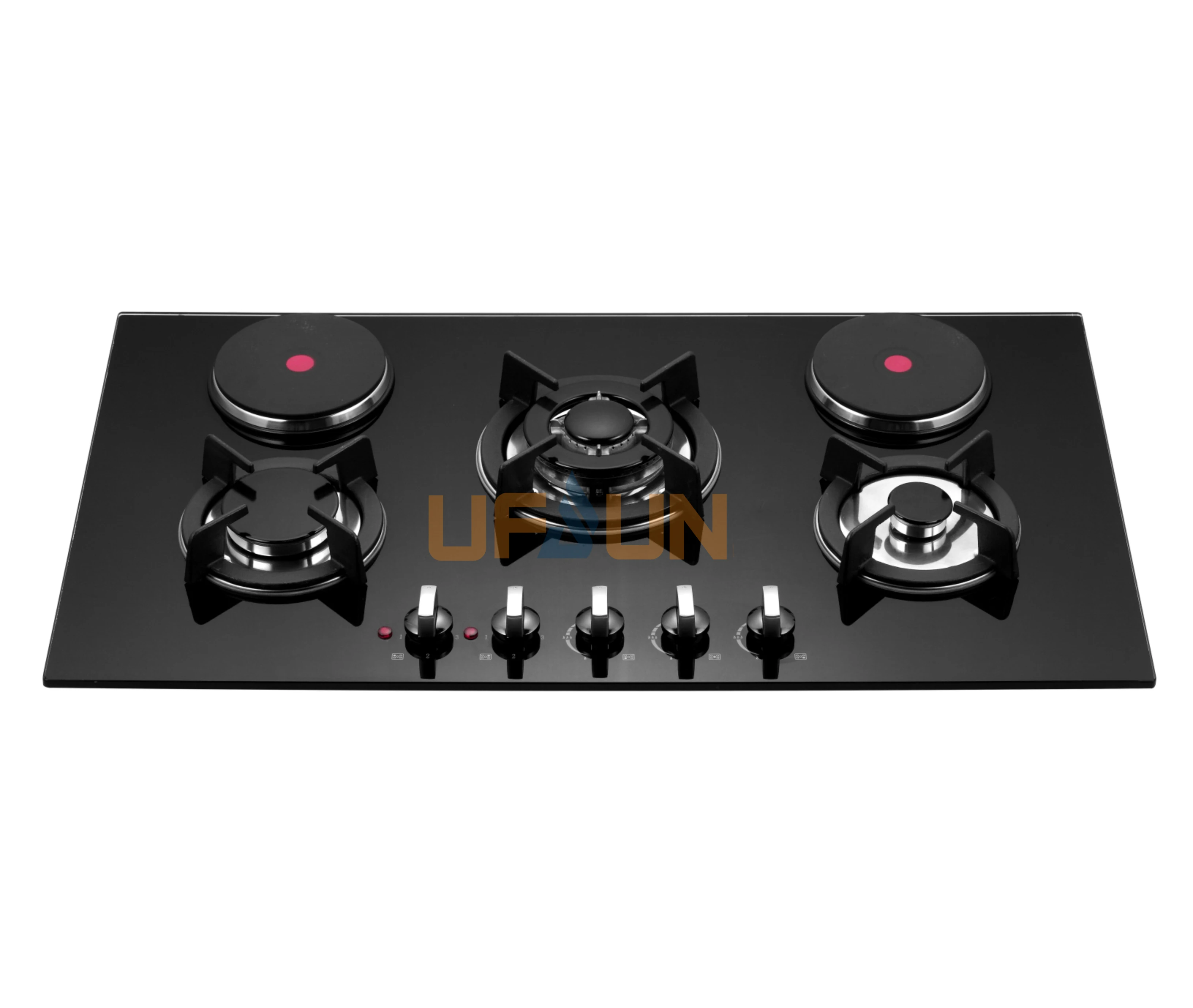 Built in Gas Hob Ceramic Induction Cooker 2 in 1 Control Gas Cooking