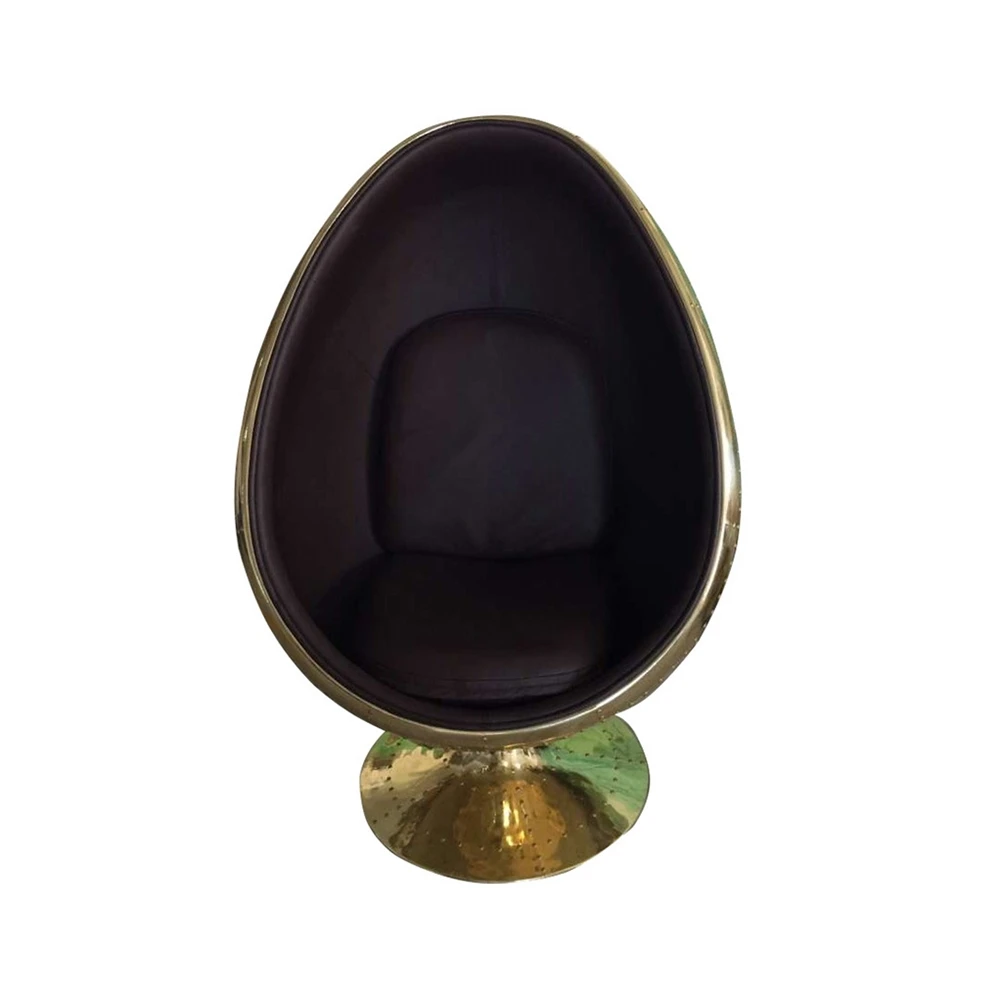 Leather Aviation Spitfire Aluminium Egg Pod Chair for Hotels