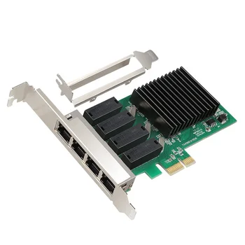 PCIe1X 1G 4Port lan Card 4 ports gigabit network adapter 10/100/1000Mbps ethernet adapter card Controller Wired Realtek 8111H