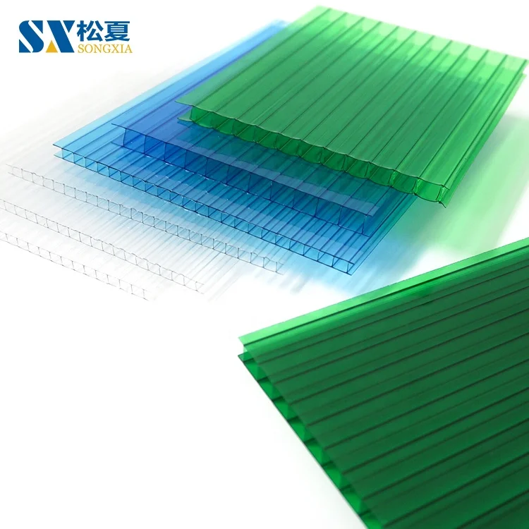 Поликарбонатная прозрачная крыша с двойной стенкой стандартные