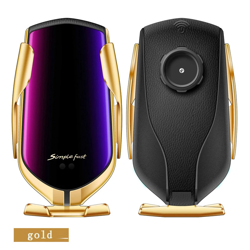 Лидер продаж, Быстрое беспроводное зарядное устройство qi 10 Вт, автомобильный держатель для телефона R2