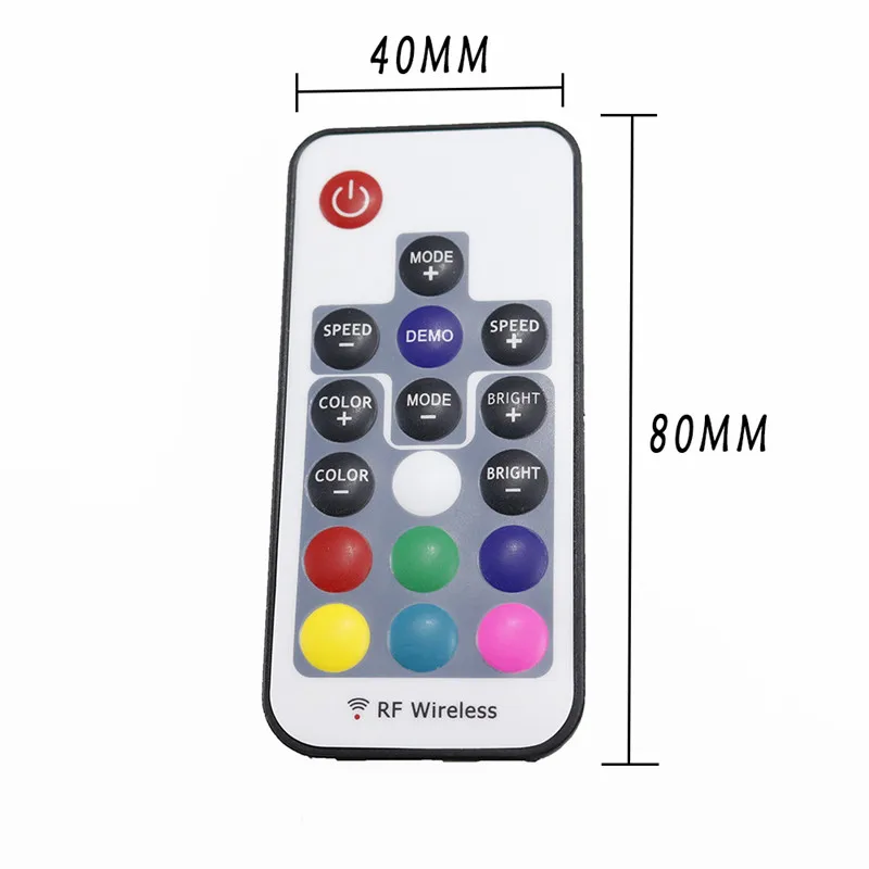 Контроллер SATA RGB, 12 В постоянного тока, 17 клавиш, миниатюрный Радиочастотный пульт дистанционного управления, беспроводной контроллер для ПК, корпуса компьютера, 5050 дюйма, 3 * 4A sata, Светодиодная лента, освещение