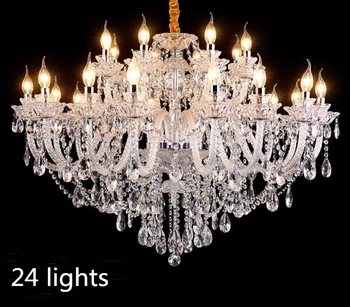 High quality contemporary 24 lights K9 crystal chandelier ceiling lamp