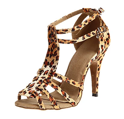 Последняя модель L055 атласные туфли для латиноамериканских танцев с кристаллами для девочек и женщин, туфли для бальных танцев на высоком каблуке