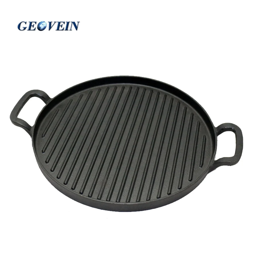 Cast Iron Camping Griddle Flat Top Griddle Grill Pan for BBQ - China Cast  Iron Cookware and Cast Iron Casserole price