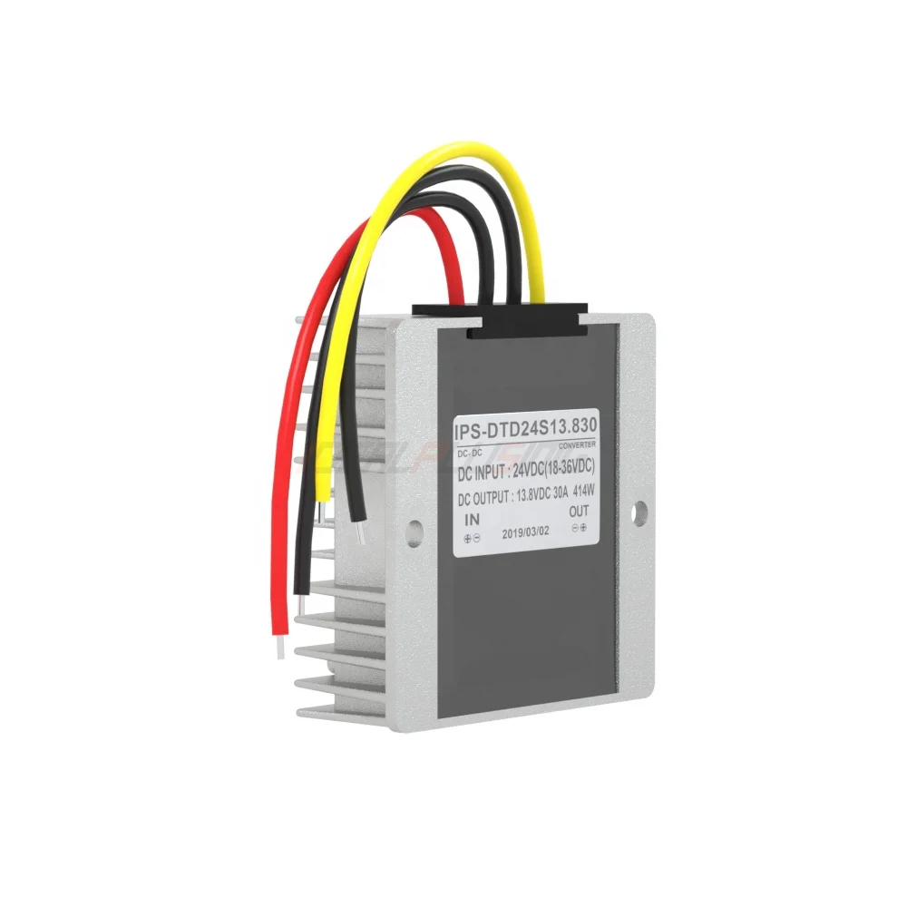 Factory Waterproof 6 Volt DC to 12 Volt 5A 60W DC Step-up Converter Power Supply Inverters & Converters