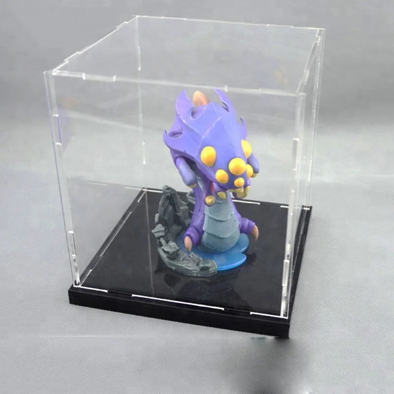 
Оптовая продажа, прозрачная акриловая витрина с кубическим отсеком на заказ 