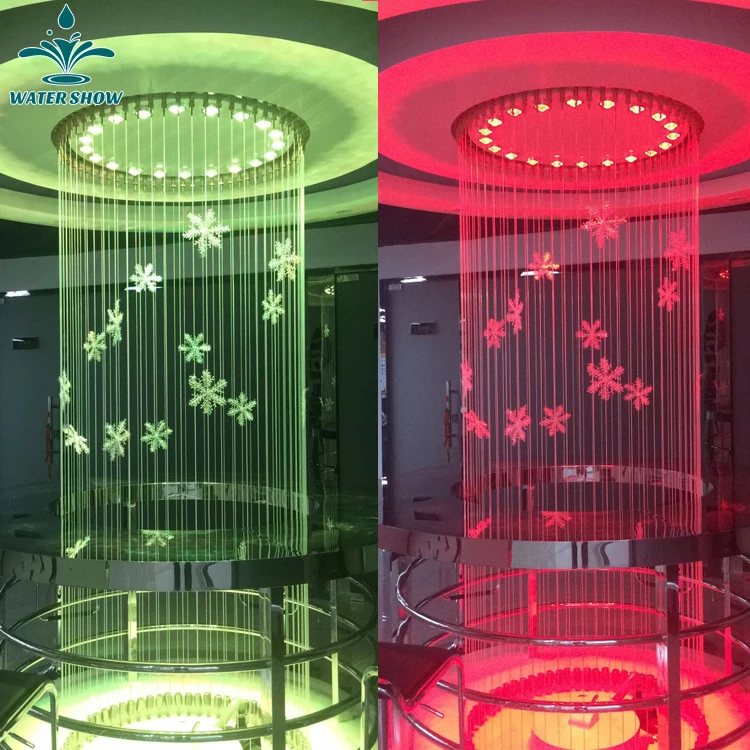 Programmable Design Digital Controlled Indoor Wire Decorative Water Curtain Rain Fountain Price for Sale