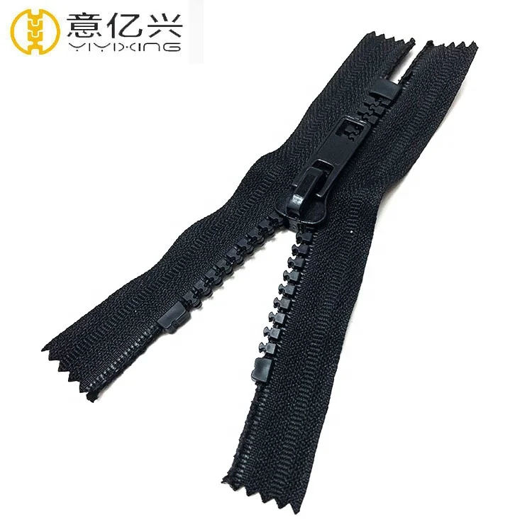 Common Size #3 #5 #8 #10 Plastic Zipper With Semi Auto Lock Slider