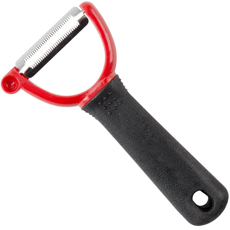 uxcell Plastic Household Kitchen Utensil Fruit Vegetable Potato Peeler 15cm  Length Red