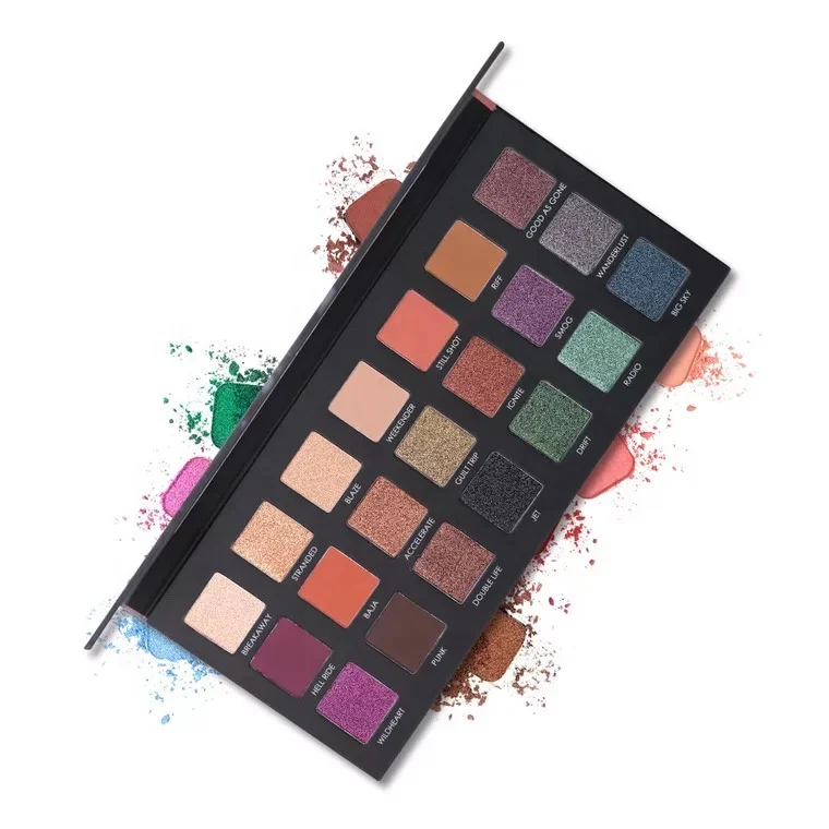 Бесплатный образец, водостойкие матовые блестящие тени для век, палитра, косметика, Шиммер, блеск, Алмазный пигмент, тени для век, пудра, макияж