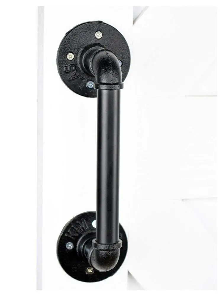 Гладкая черная ручка для трубы 12