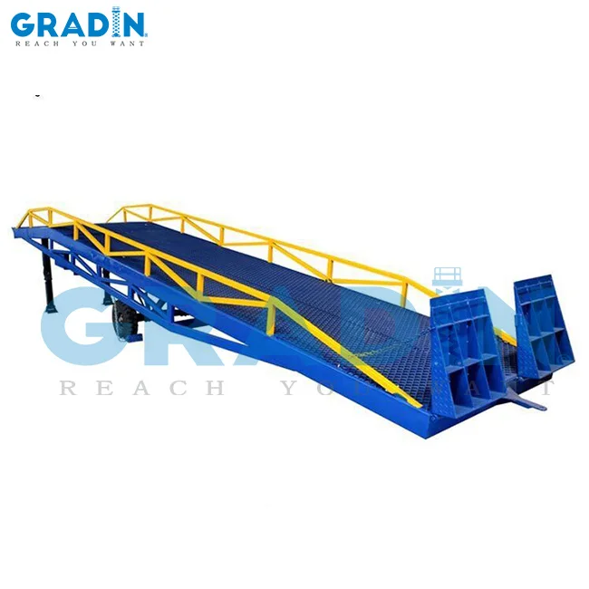 Yard Ramp Made in China  Portable Steel Dock Platform for Sale Hydraulic Vertical Loading Dock Lift Table Goods Loading Ramp