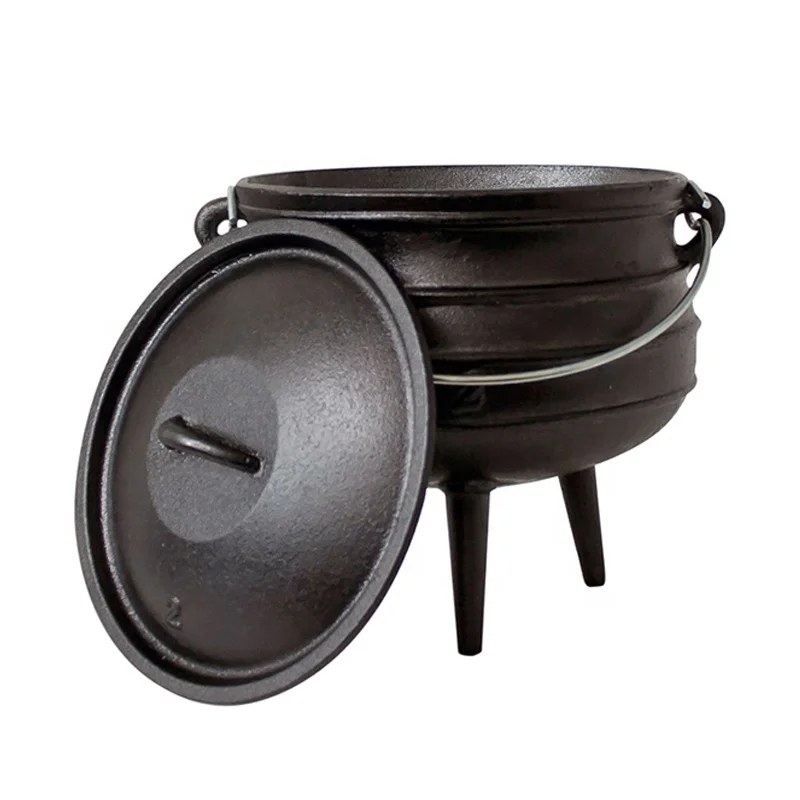 Wholesale 3 legs cast iron potjie pot size 25 factory and